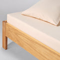 Fitted Sheet - In 300 Thread Count Washed Cotton Percale - Mimosa Yellow