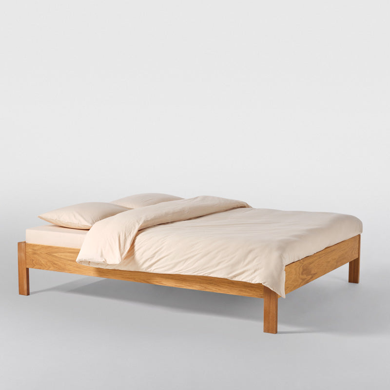 Duvet Cover - In 300 Thread Count Washed Cotton Percale - Mimosa Yellow