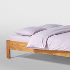 2 Pillowcases - In 300 Thread Count Washed Cotton Percale - Lilac