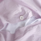 Duvet Cover - In 300 Thread Count Washed Cotton Percale - Lilac