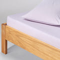 Fitted Sheet - In 300 Thread Count Washed Cotton Percale - Lilac