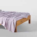 Flat Sheet - In 300 Thread Count Washed Cotton Percale - Lilac
