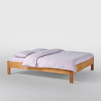 Duvet Cover - In 300 Thread Count Washed Cotton Percale - Lilac