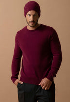 Pull Col Rond - Blake - Bordeaux