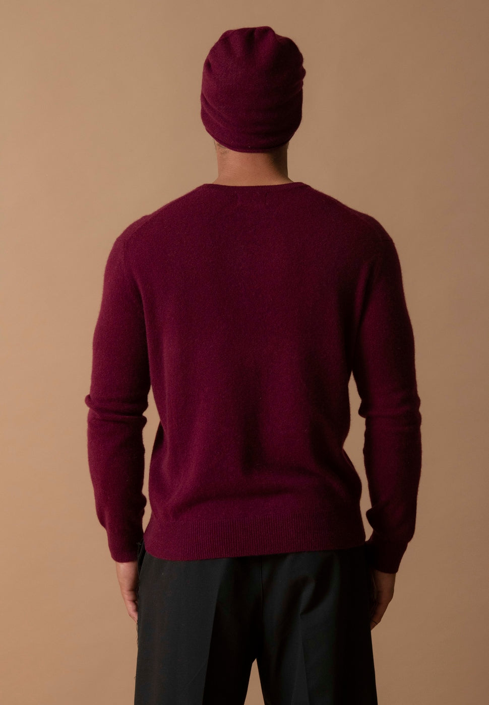 Pull Col Rond - Blake - Bordeaux