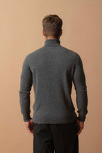Pull Col Roulé Trevor - Anthracite Chiné