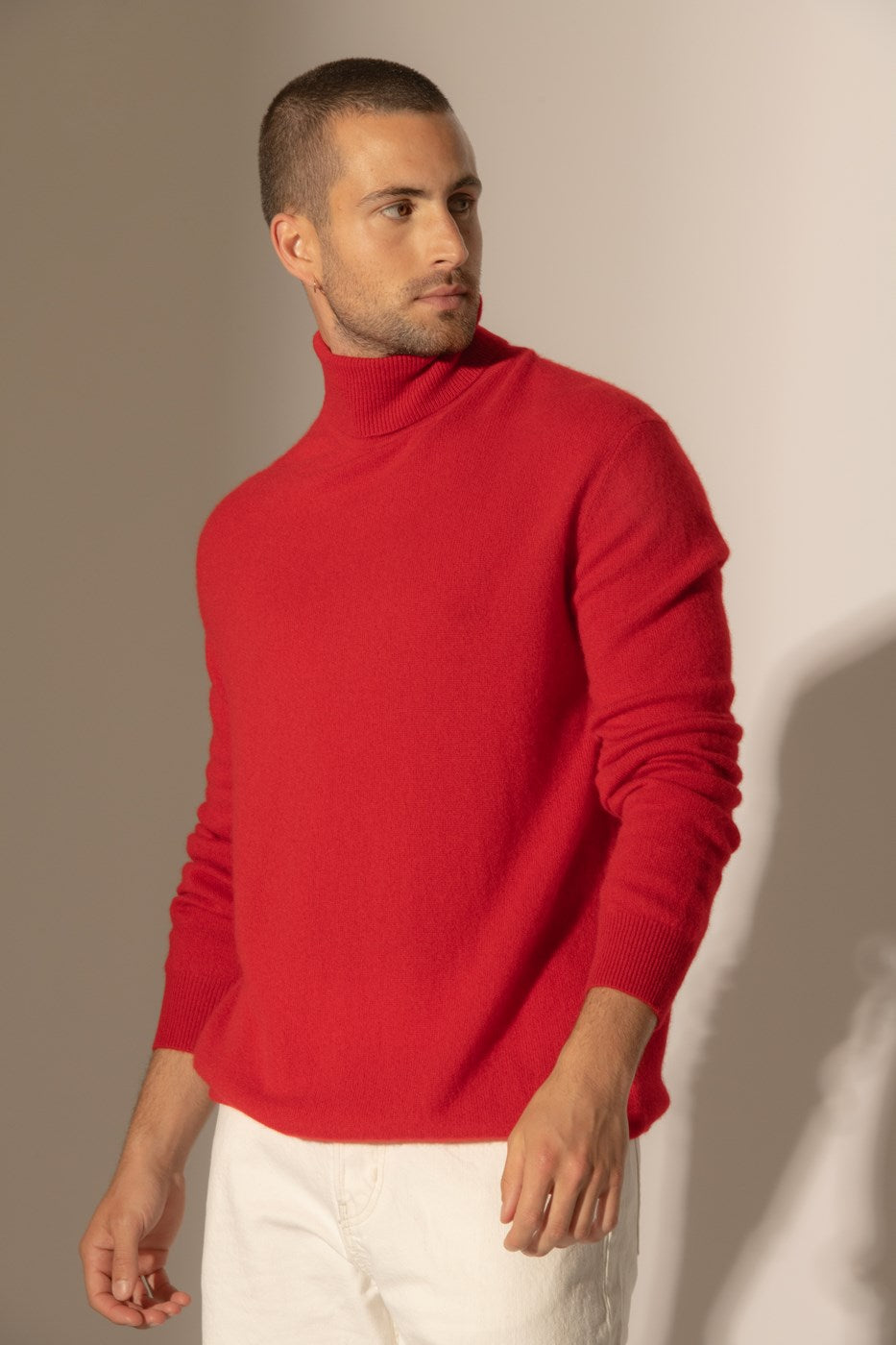 Pull Col Roulé - Trevor - Rouge