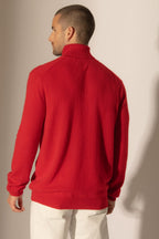Pull Col Roulé Trevor - Rouge