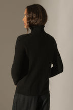 Cardigan Col V - Paige - Noir