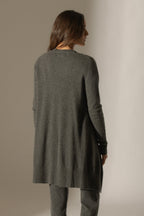 Chaqueta Larga - Abigail - Antracita Jaspeada