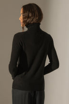 Pull Col Roulé - Ashley - Noir