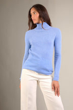 Pull Col Roulé - Ashley - Sky