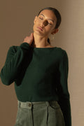 Boat Neck Sweater - Megan - Cypress