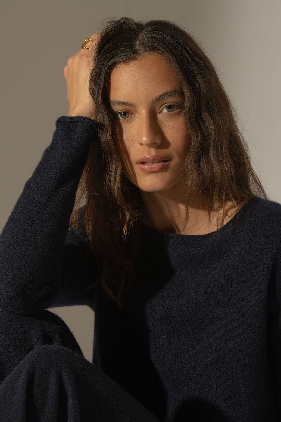 Maglione Scollo a Barca Megan - Blu Marino