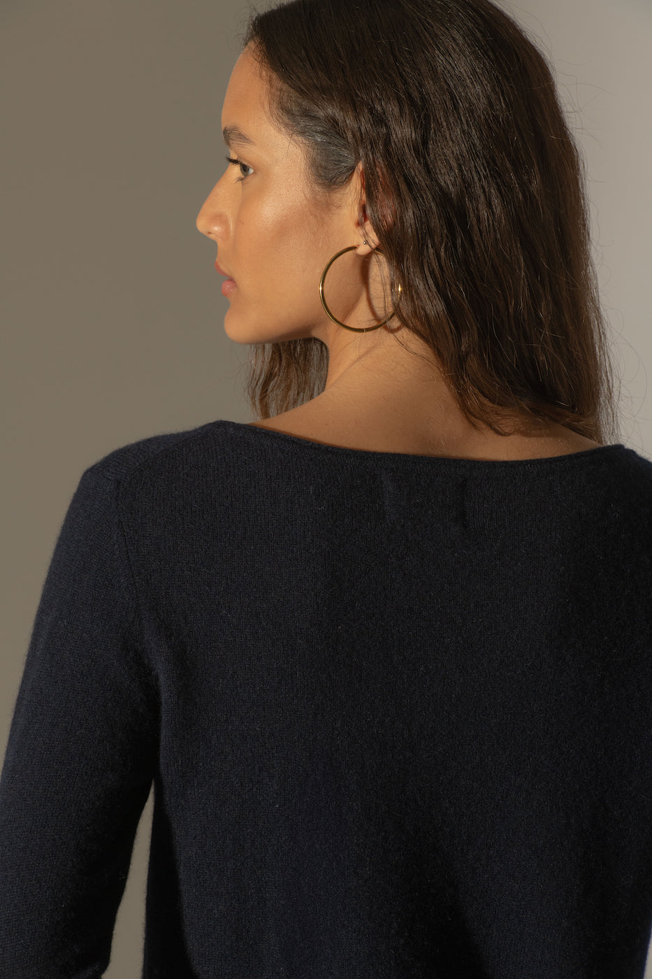 Maglione Scollo a Barca Megan - Blu Marino