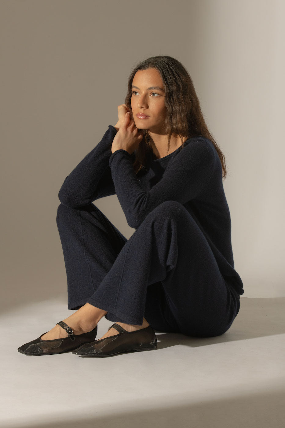 Maglione Scollo a Barca Megan - Blu Marino
