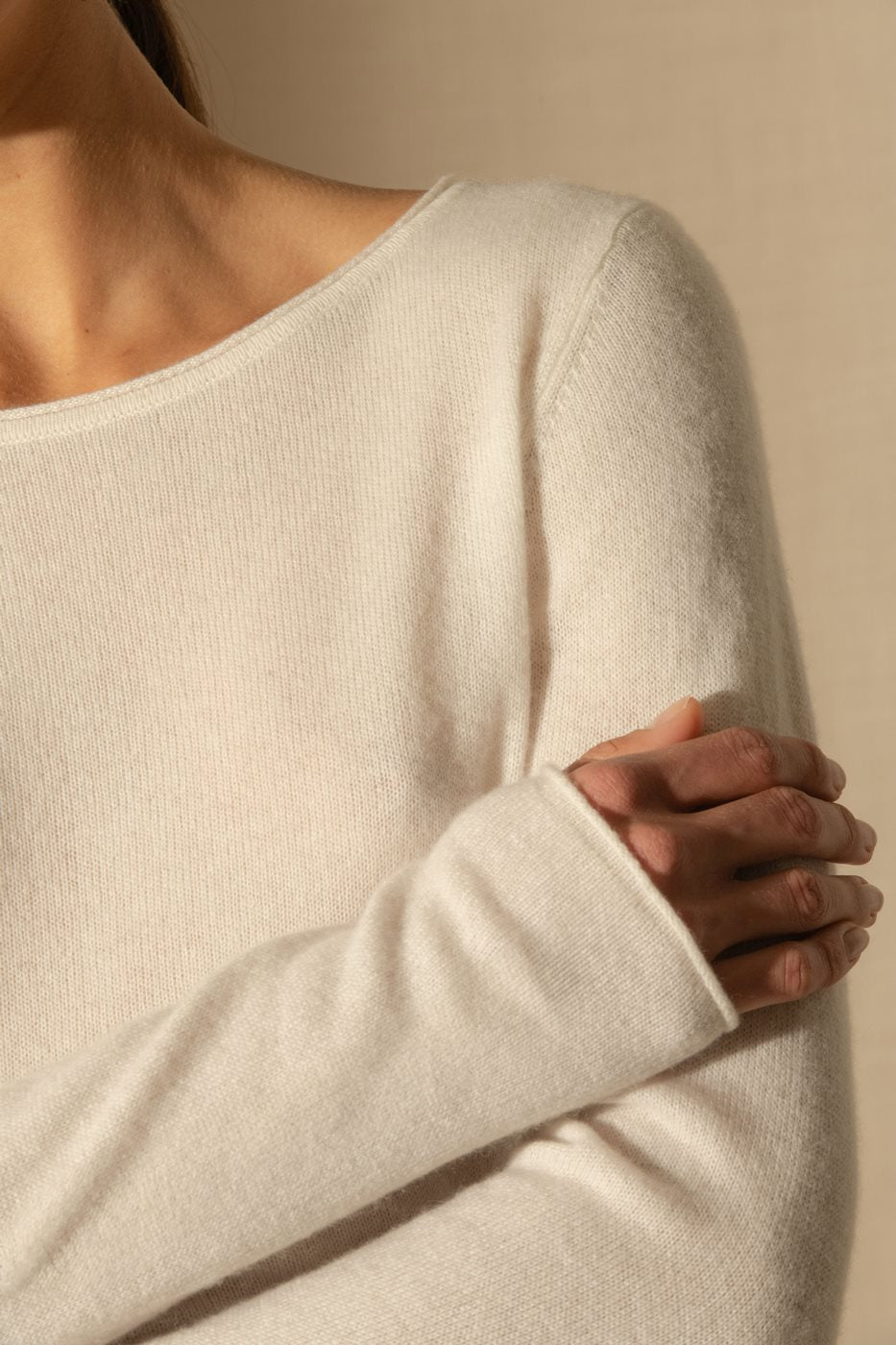 Boat Neck Sweater - Megan - Ivory