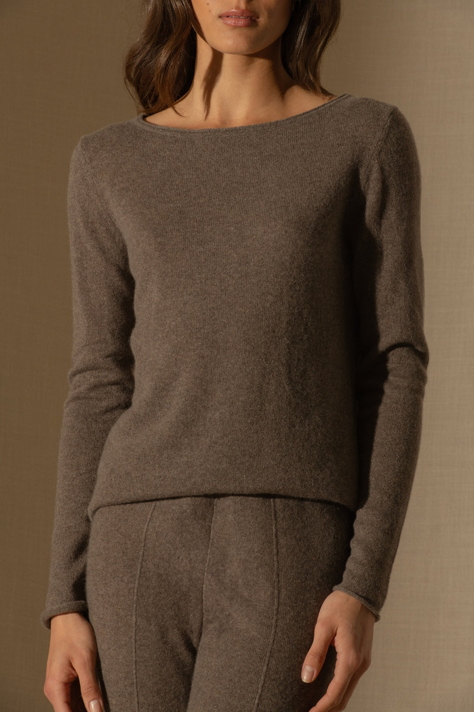 Jersey Cuello Barco Megan - Topo Jaspeado