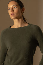 Pull Col Rond Whitney - Kaki