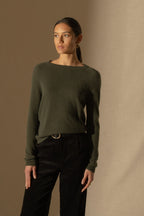 Pull Col Rond - Whitney - Kaki
