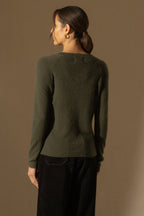 Pull Col Rond - Whitney - Kaki