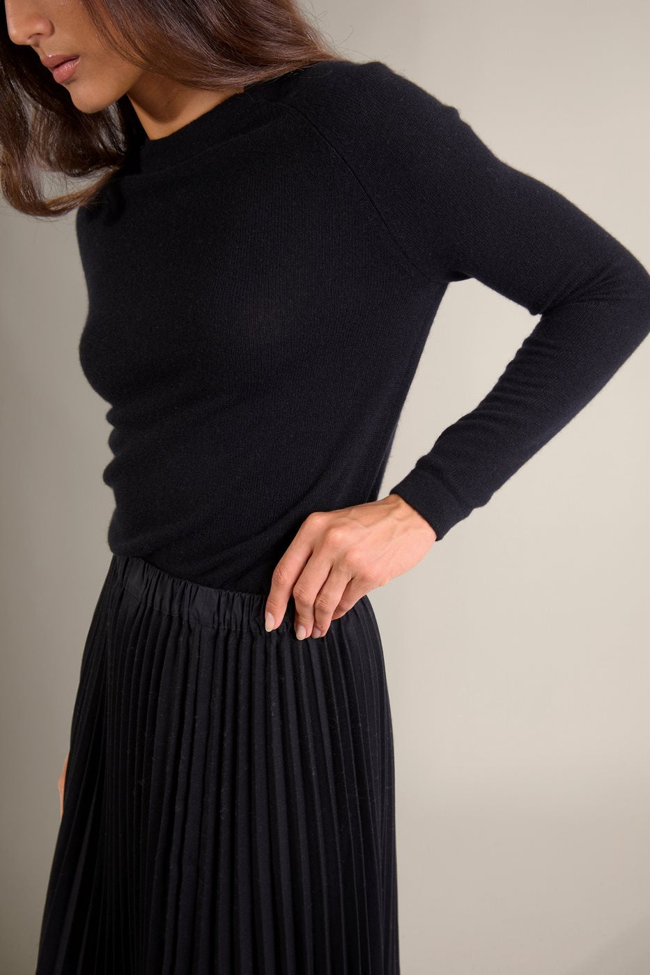 Pull Col Rond Whitney - Noir