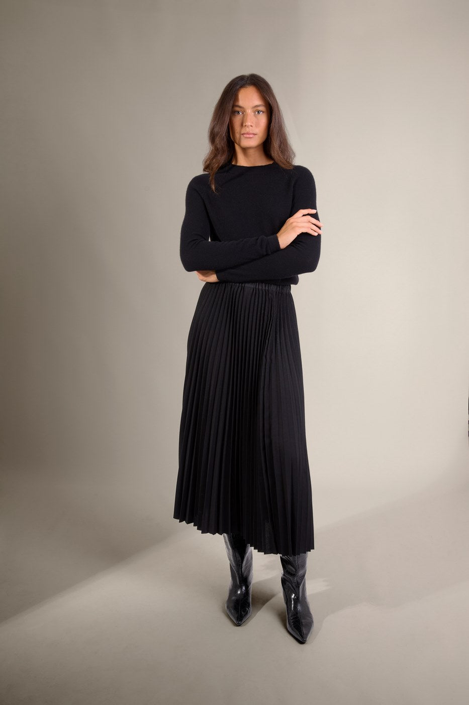 Pull Col Rond Whitney - Noir