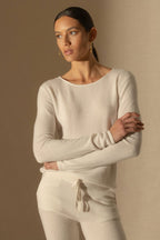 Round Neck Sweater - Oprah - Ivory