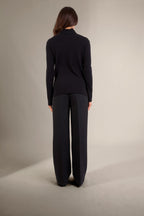 Roll Neck Jumper - Tracy - Black