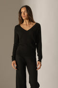 Pull Col V Penelope - Noir