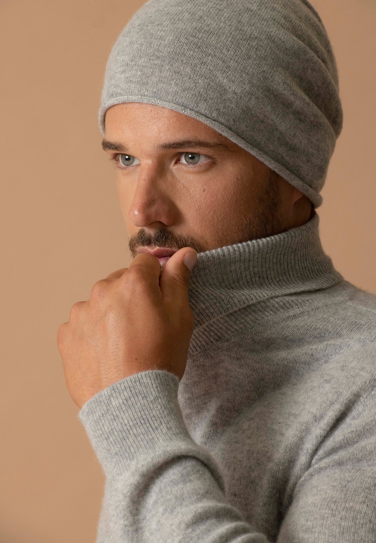 Beanie - June - Heathered Cloud