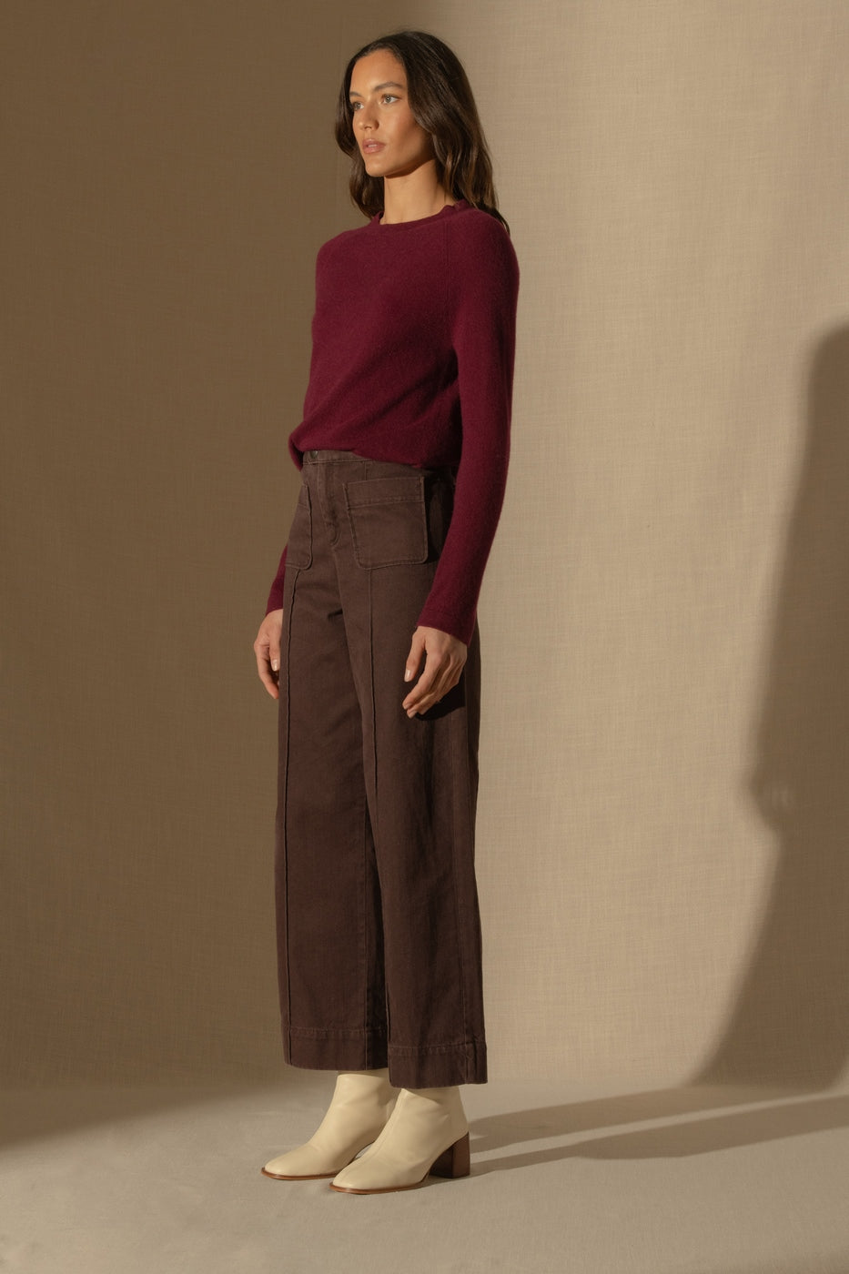 Pull Col Bateau - Megan - Bordeaux