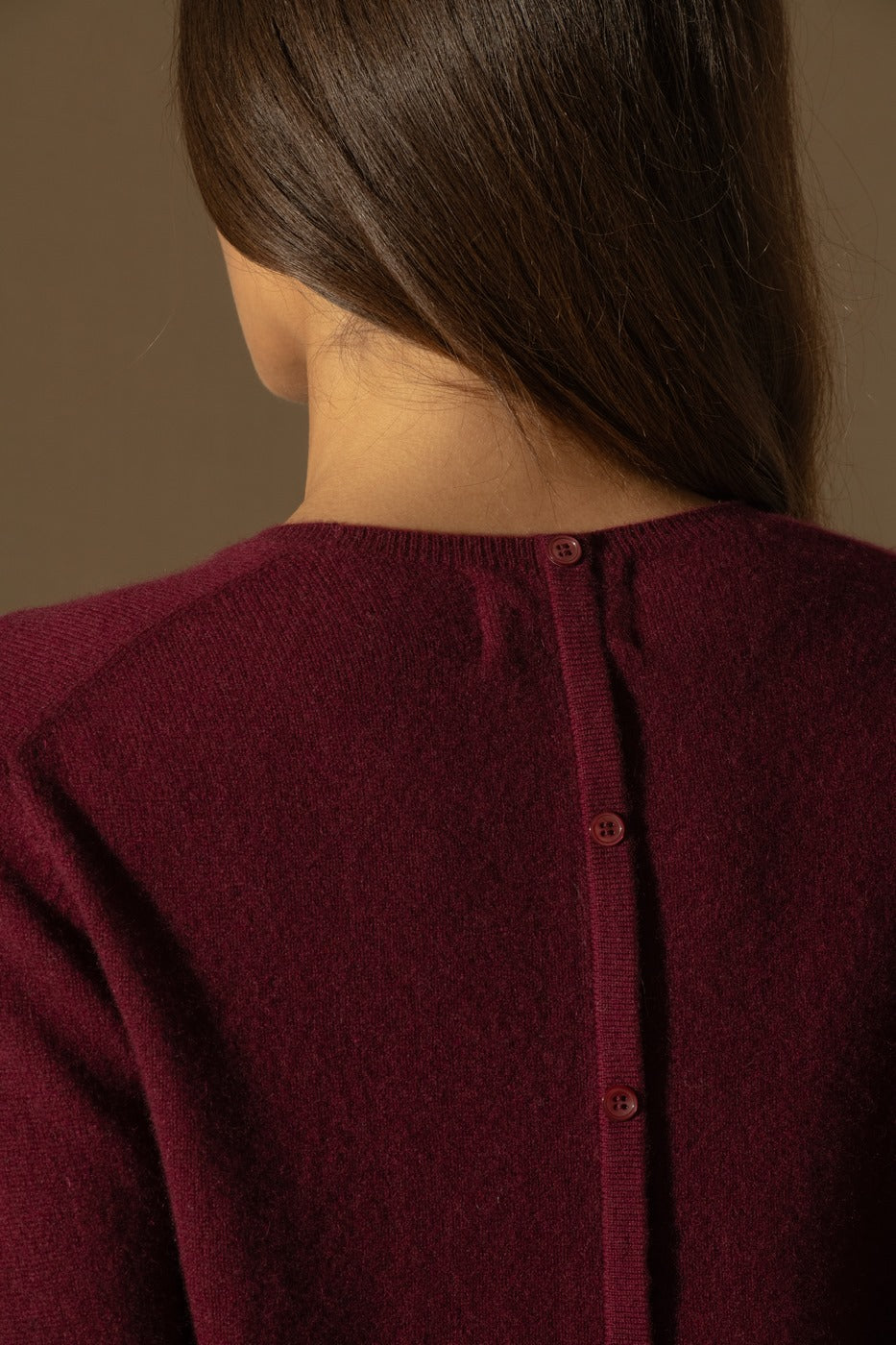 Jersey Cuello Redondo - Whitney - Burdeos