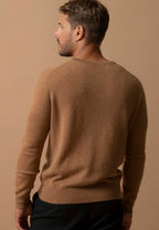 Maglione Scollo a V Alexander - Nocciola