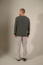 Jersey de cuello redondo - Blake - Caqui jaspeado