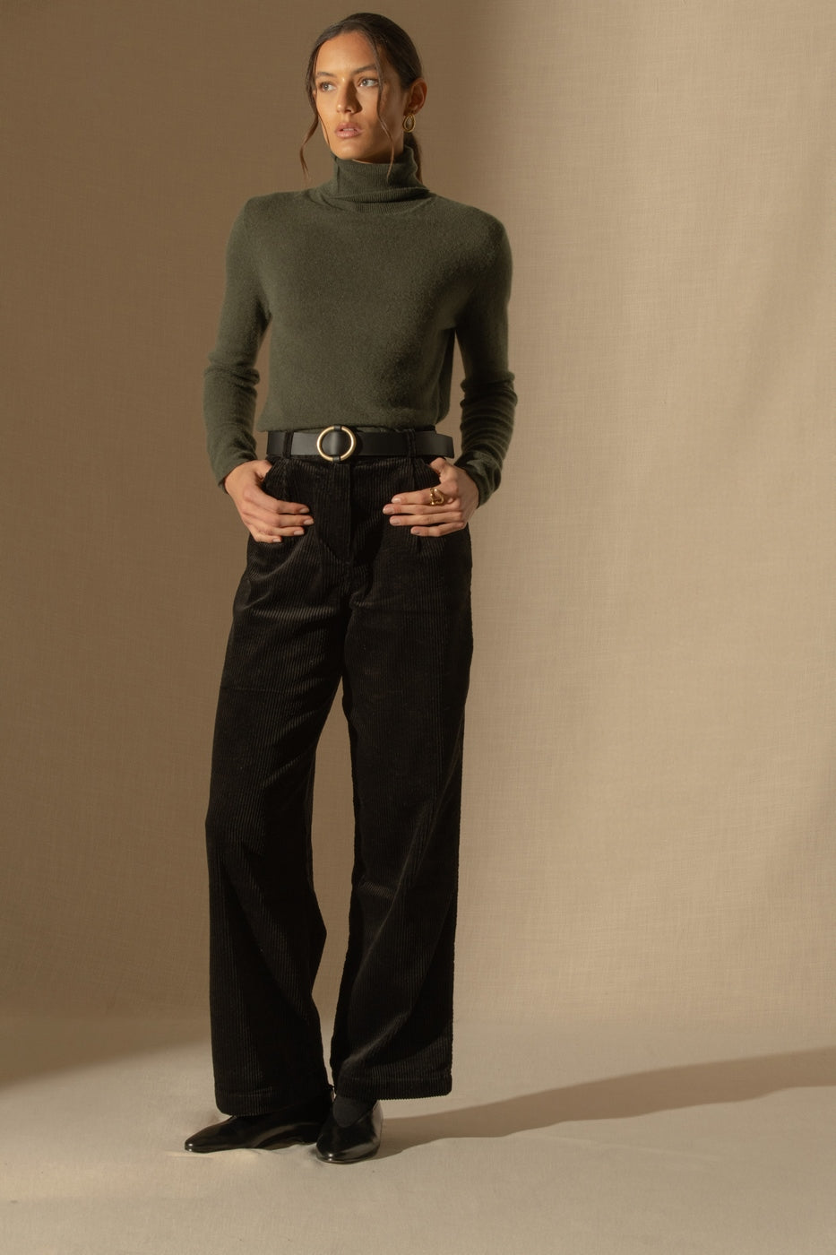 Turtleneck Sweater - Ashley - Khaki