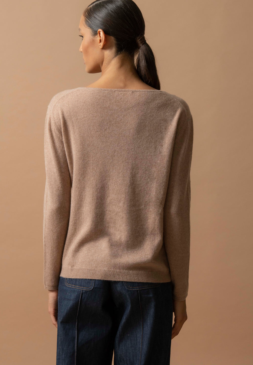 Jersey de Cuello Redondo Lindsay - Cámel Jaspeado