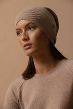 Pull Col Rond - Wilma - Camel Chiné