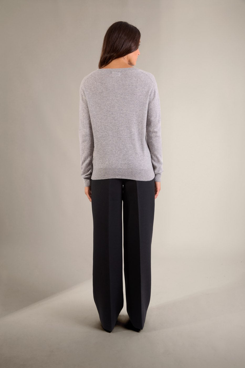 Pull Col V Kalie - Nuage Chiné