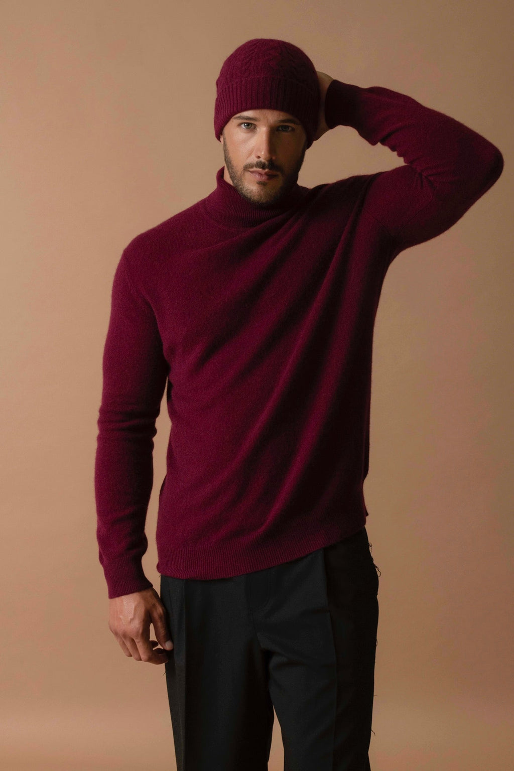 Pull Col Roulé - Trevor - Bordeaux