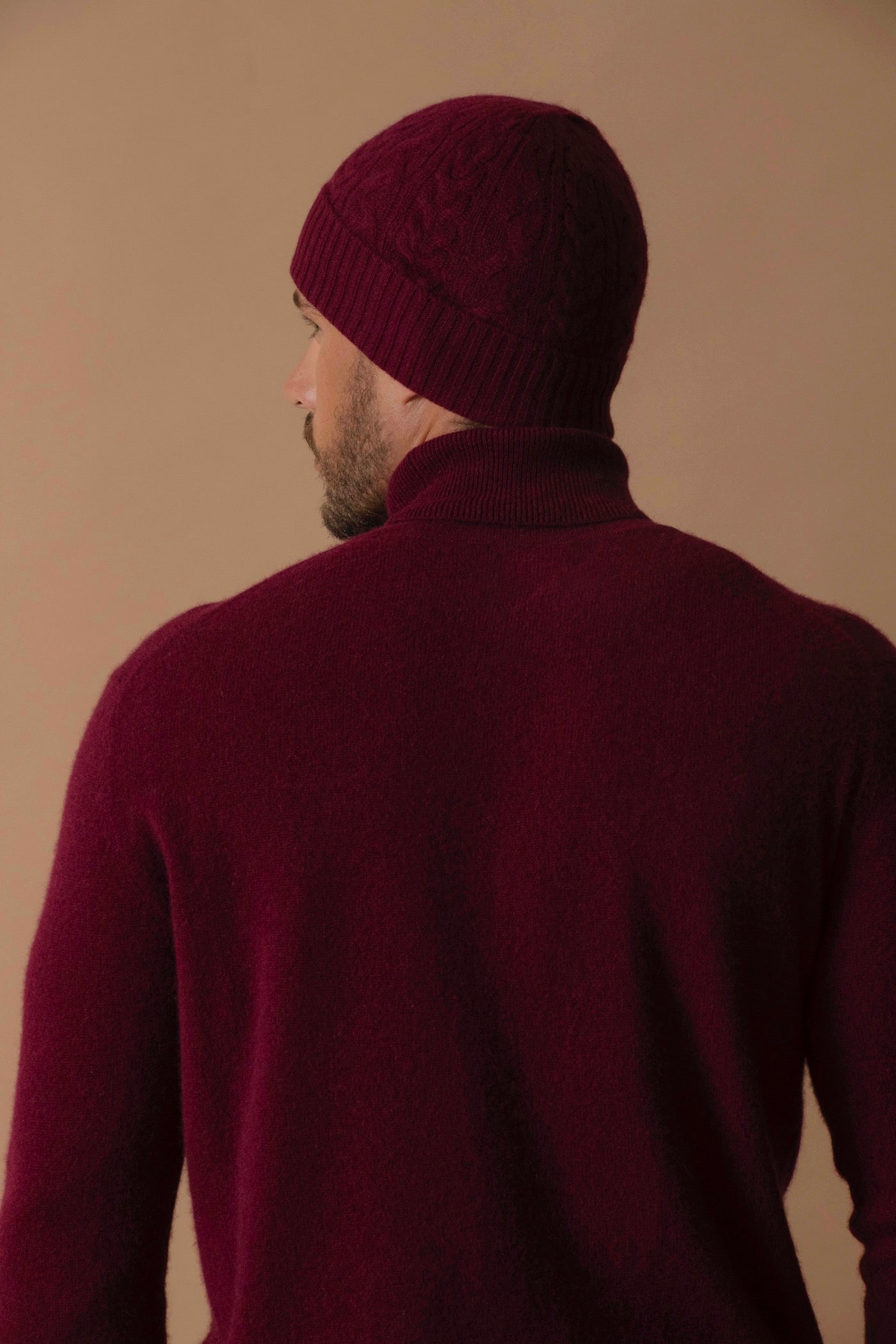 Pull Col Roulé - Trevor - Bordeaux