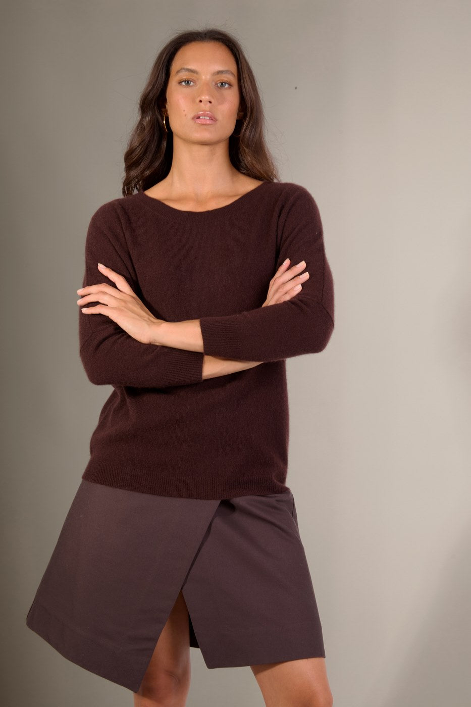 Pull Chauve Souris Molly - Chocolat