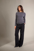 Pull Col Rond - Whitney - Anthracite Chiné