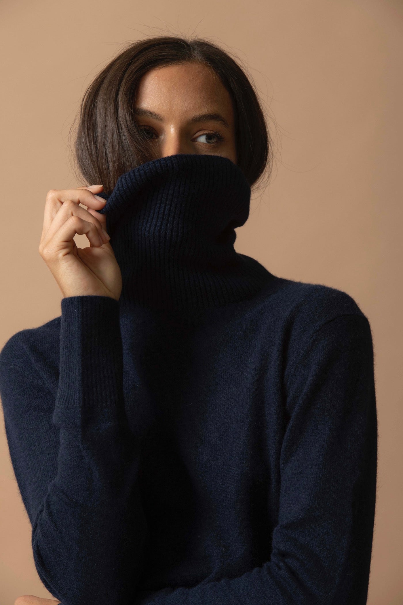 Pull Col Roulé - Tracy - Navy