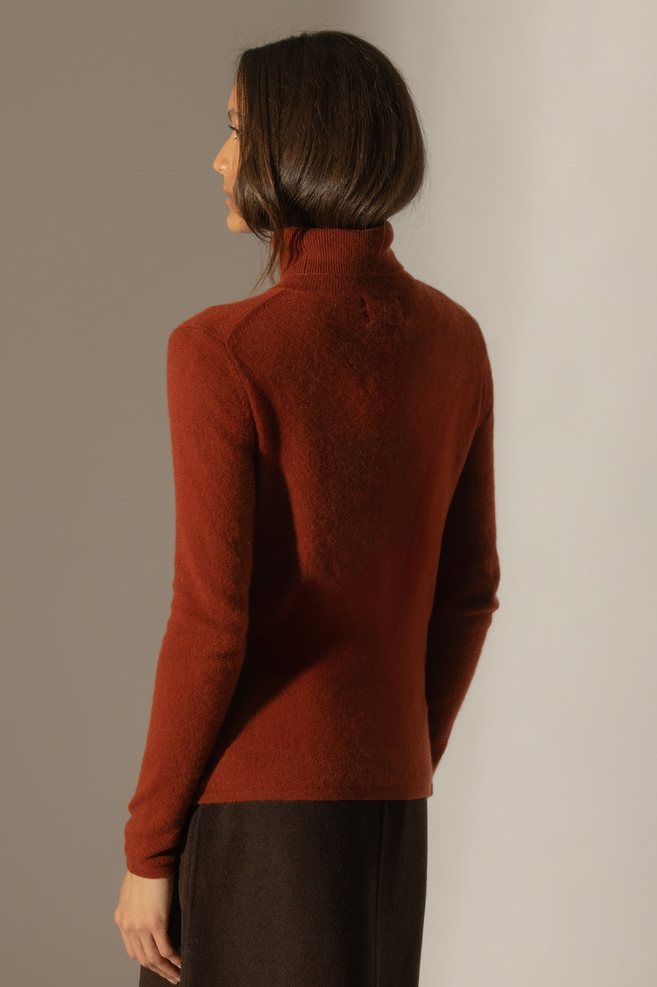 Pull Col Roulé Ashley - Écureuil