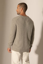 Pull Col V 4 Fils - Enzo - Nuage Chiné