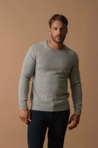 Pull Col Rond 4 Fils - Eden - Nuage Chiné
