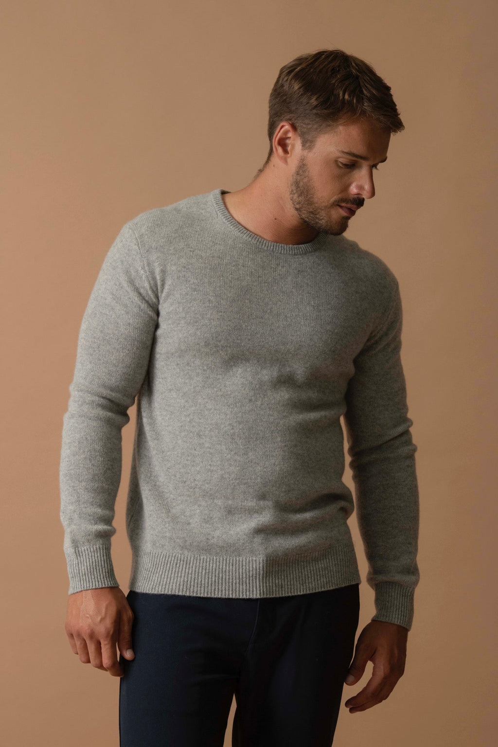 Pull Col Rond 4 Fils - Eden - Nuage Chiné