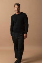 Pull Col Rond 4 Fils - Eden - Noir