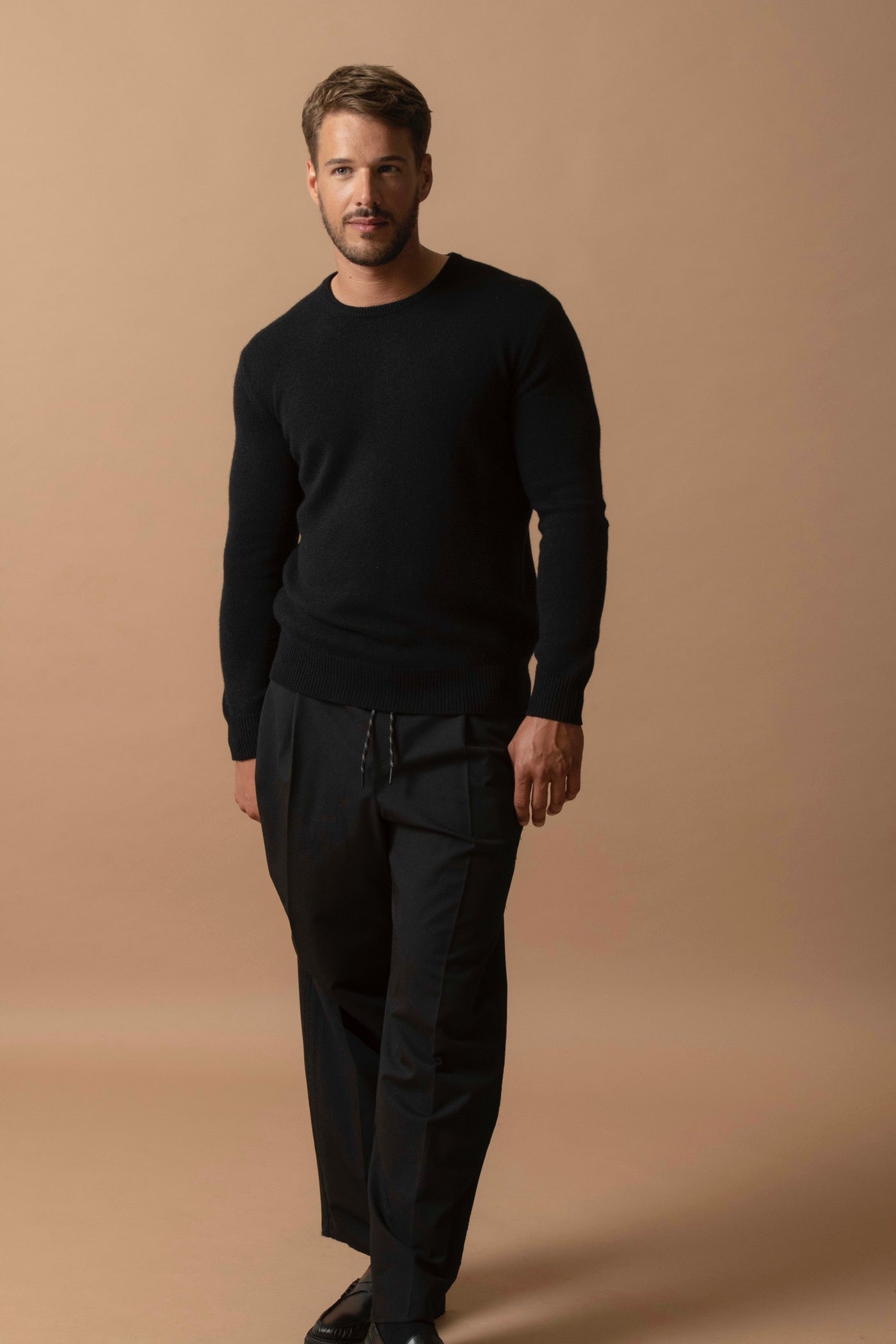 Pull Col Rond 4 Fils - Eden - Noir
